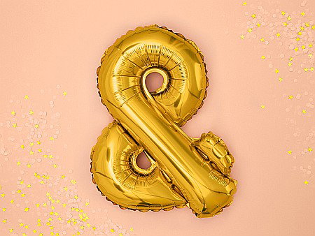 PD BALON FOLIE ALUMINIU &, 35cm, gold FB11M-019 [1]