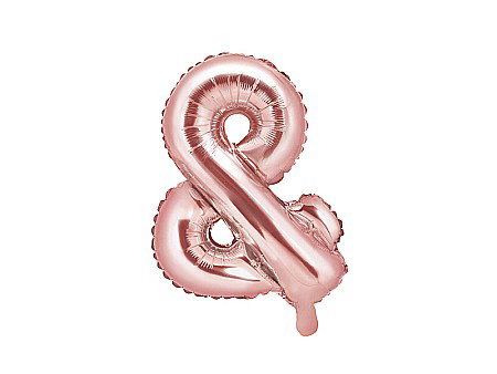 Baloane Folie Aluminiu - PD BALON FOLIE ALUMINIU &, 35cm, rose gold FB11M-019R