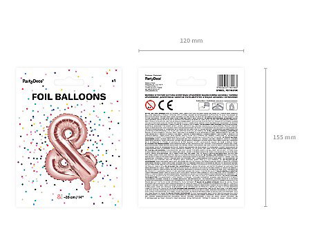 PD BALON FOLIE ALUMINIU &, 35cm, rose gold FB11M-019R [6]