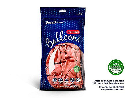 PD BALOANE Strong Balloons 27cm, Metallic Rose Gold, 50/set SB12M-019R-50 [1]