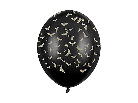 Baloane latex - PD BALOANE Balloons 30cm, Bats, Pastel Black 6/set SB14P-292-010-6