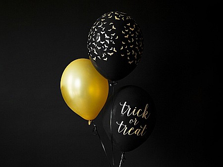 PD BALOANE Balloons 30cm, Bats, Pastel Black 6/set SB14P-292-010-6 [1]