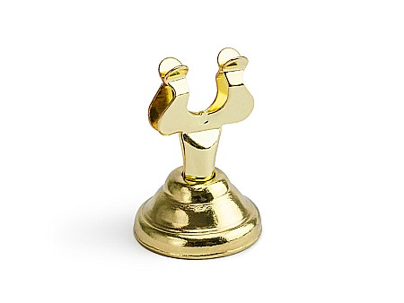 Botezuri, Gender reveal - PD SUPORT NUMERE MASA, Place card holder, gold, 4cm PCH2-4-019