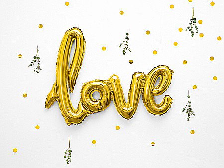 PD BALON FOLIE ALUMINIU Love, 73x59cm, gold FB15M-019 [1]