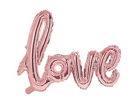 Baloane si accesorii - BALON FOLIE ALUMINIU Love, 73x59cm, rose gold FB15M-019R