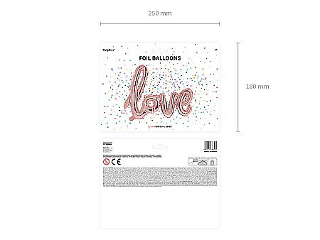 BALON FOLIE ALUMINIU Love, 73x59cm, rose gold FB15M-019R [1]