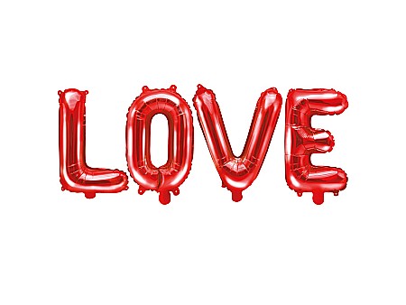 Baloane Folie Aluminiu - PD BALON FOLIE ALUMINIU Love, 140x35cm, red FB17M-007