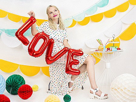 PD BALON FOLIE ALUMINIU Love, 140x35cm, red FB17M-007 [2]