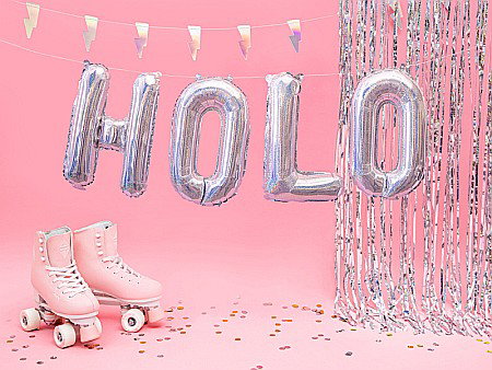 PD BALON FOLIE ALUMINIU Letter "H", 35cm, holographic FB2H-H-018 [2]