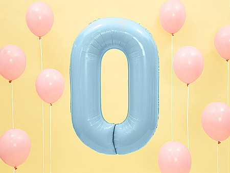 PD BALON FOLIE ALUMINIU Number "0", 86cm, light blue FB1P-0-001J [1]