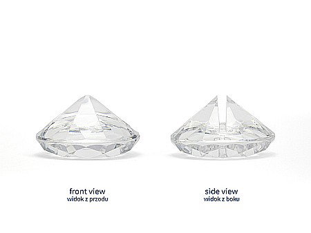 PD SUPORT NUMERE MASA, Diamond place card holder, colourless, 40mm 10/SET SDW40-099 [1]