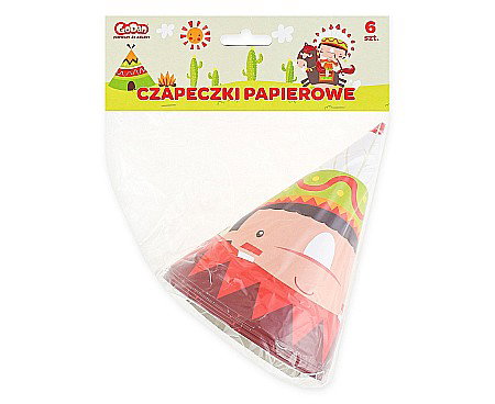 GOD COIF DIN CARTON Paper hats Indian Party, 6/set PF-CPIP [1]