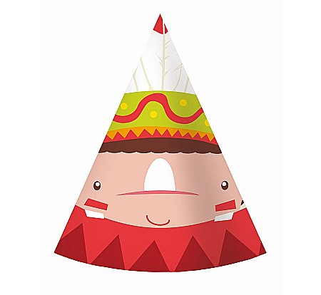 GOD COIF DIN CARTON Paper hats Indian Party, 6/set PF-CPIP [2]