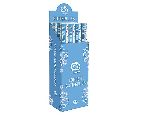GOD CONFETTI Confetti cannon Colourful Butterfly, 60cm JC-KPKMO60 [1]