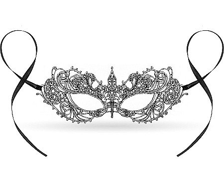 GOD MASCA Lace mask, Silver Magic 7.5 x 20cm MASM-YH [1]