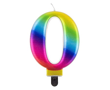 ARTICOLE PARTY - GOD LUMANARI TORT Number 0, galaxy, 8cm PF-SCG0