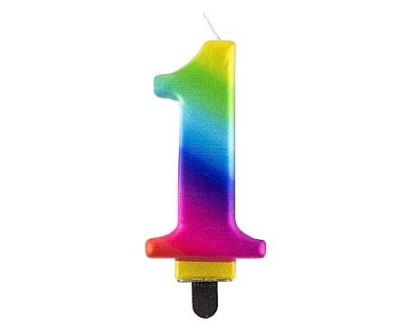 ARTICOLE PARTY - GOD LUMANARI TORT Number 1, galaxy, 8cm PF-SCG1