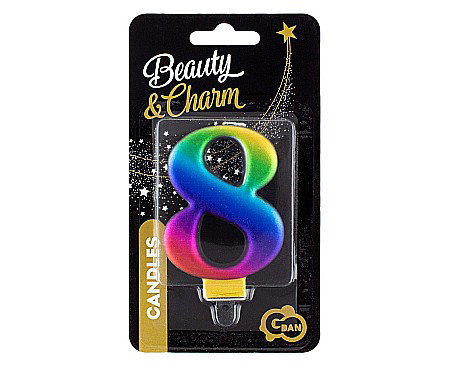 GOD LUMANARI TORT Number 8, galaxy, 8cm PF-SCG8 [1]