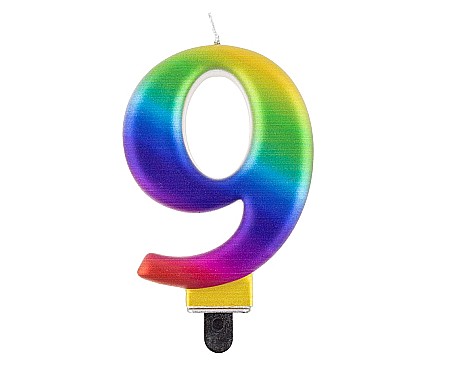 ARTICOLE PARTY - GOD LUMANARI TORT Number 9, galaxy, 8cm PF-SCG9