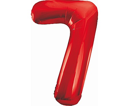 Baloane si accesorii - GOD BALON FOLIE ALUMINIU Number 7, red, 85cm BC-HCW7