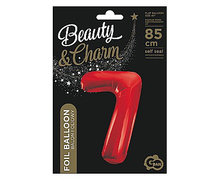 GOD BALON FOLIE ALUMINIU Number 7, red, 85cm BC-HCW7 [1]