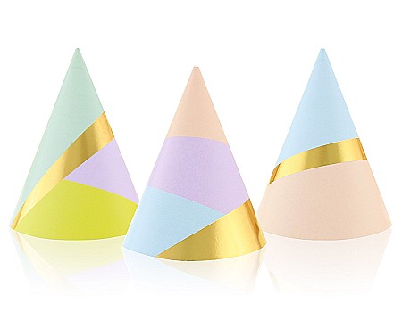 ARTICOLE PARTY - GOD COIF DIN CARTON Pastel Party, 16cm, 6/set PF-CPPP