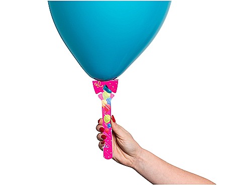 Accesorii Baloane - GOD SUPORT DIN HARTIE PENTRU BALOANE ROZ 17CM GRIP/PI