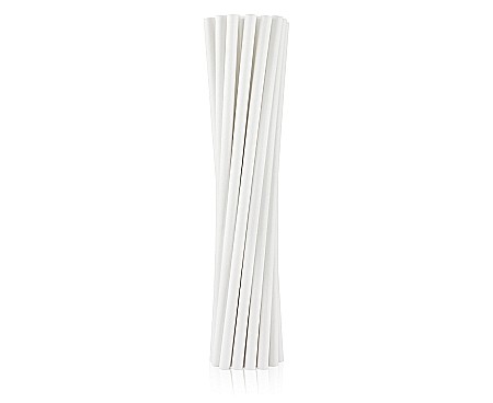 Farfurii/ Pahare/ Servetele/ Paie/ Tacamuri/ Fete masa - GOD PAIE DIN HARTIE PENTRU BAUTURI white, 19.7cm, 12/set RP-BI12