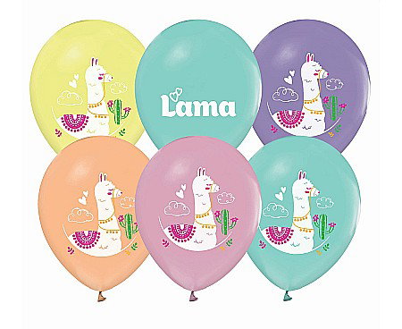 Baloane latex - GOD BALOANE LATEX LLAMAS 30CM 5/SET GZ-LAM5