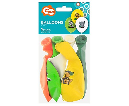 GOD BALOANE LATEX SAFARI 30CM 5/SET GZ-SAF5 [1]