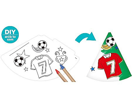 GOD COIF DIN CARTON DIY - Football, 6/set PF-CPSP [1]