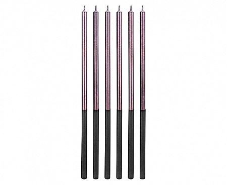 ARTICOLE PARTY - GOD LUMANARI TORT Platinum, lilac 14.5cm, 6/set 7C-SPLI