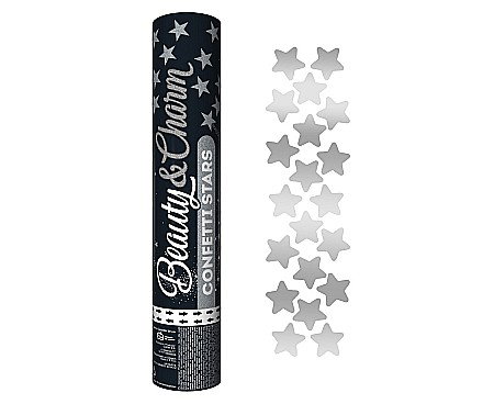 Confetti - GOD CONFETTI Confetti cannon Silver Stars, 30cm KP-SG30