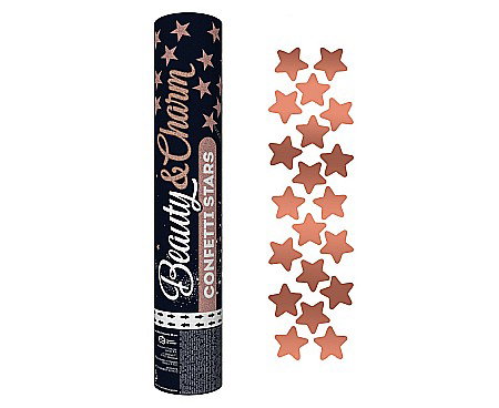 GOD CONFETTI Confetti cannon Rose Gold Stars, 30cm KP-RG30 [0]