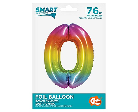GOD BALON FOLIE ALUMINIU SMART 0 RAINBOW 76CM CH-STC0 [1]