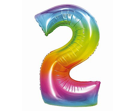 Baloane si accesorii - GOD BALON FOLIE ALUMINIU SMART 2 RAINBOW 76CM CH-STC2