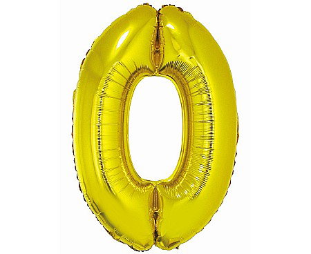 Baloane si accesorii - GOD BALON FOLIE ALUMNIU SMART 0 GOLD 76CM CH-SZL0