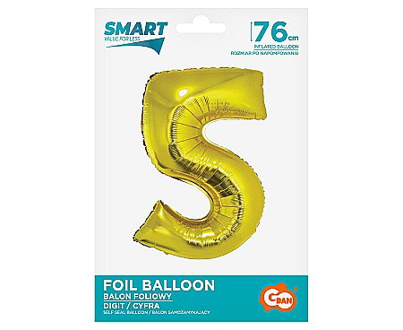 GOD BALON FOLIE ALUMNIU SMART 5 GOLD 76CM CH-SZL5 [1]