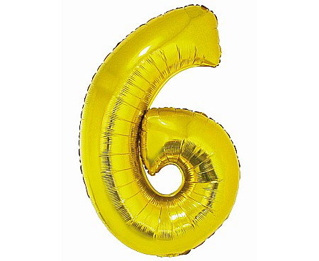 Baloane si accesorii - GOD BALON FOLIE ALUMNIU SMART 6 GOLD 76CM CH-SZL6