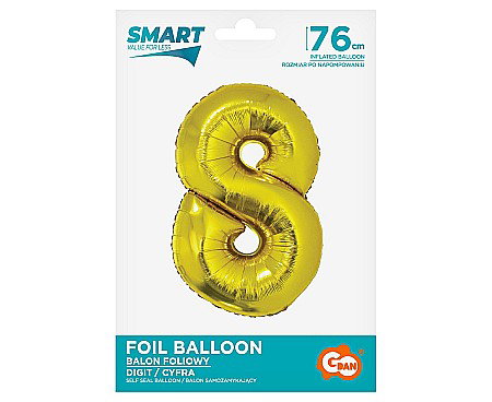 GOD BALON FOLIE ALUMNIU SMART 8 GOLD 76CM CH-SZL8 [1]