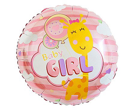 Botezuri, Gender reveal - GOD BALON FOLIE ALUMINIU Baby girl, 46cm, pink FG-OBGR