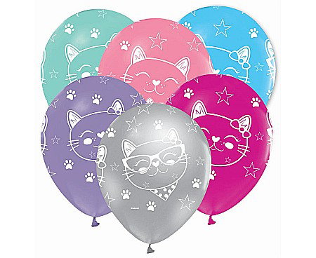 GOD BALOANE LATEX Cats balloon, 30cm, 5/set GZ-KOT5 [0]