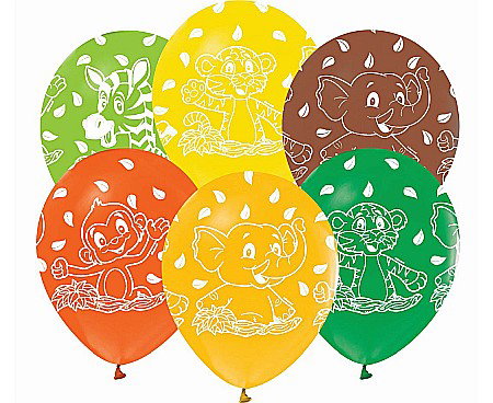GOD BALOANE LATEX Animals balloons, 30cm, 5/set GZ-ZWT5 [0]