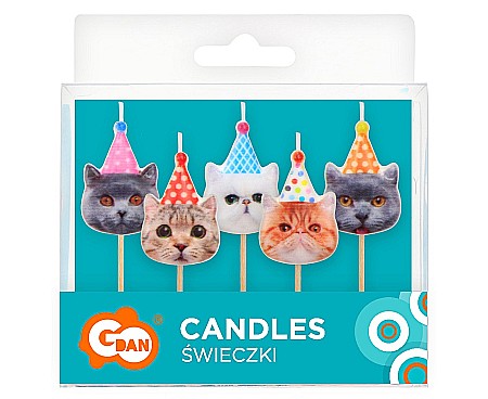 GOD LUMANARI TORT Pick candles, Cats, 5/set SF-SPKO [1]