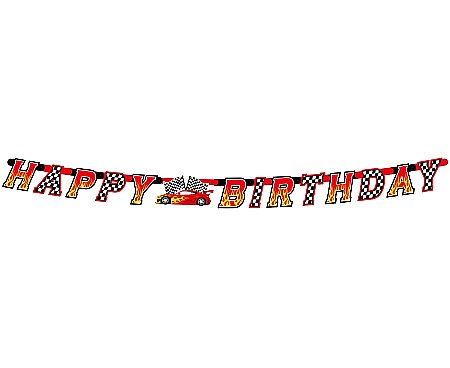 GOD GHIRLANDA DIN HARTIE Happy Birthday, Car Race, 220cm PF-GWYG [1]