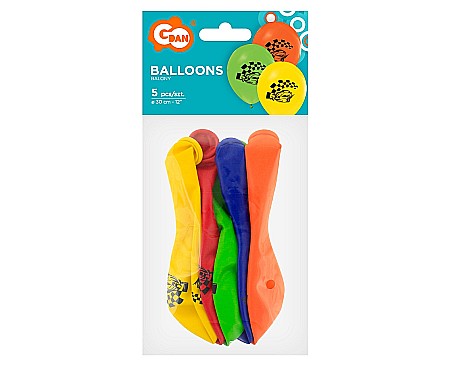 GOD BALOANE LATEX Racing Car balloons, 30cm, 5/set GZ-SMW5 [2]