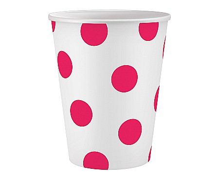 Color dots - GOD PAHARE CARTON Polka Dots, magenta, 250ml 6/set PW-KPGM