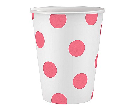 Color dots - GOD PAHARE CARTON Polka Dots, pink, 250ml 6/set PW-KPGR
