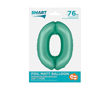 GOD BALON FOLIE ALUMINIU SMART 0 MAT MINT 76CM CH-SMT0 [1]