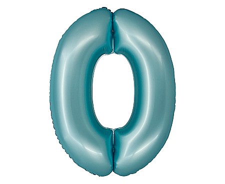 Baloane si accesorii - GOD BALON FOLIE ALUMINIU SMART 0 MAT LIGHT BLUE 76CM CH-SJN0